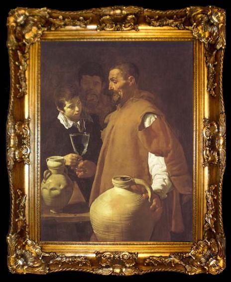 framed  Diego Velazquez Le Marchand d